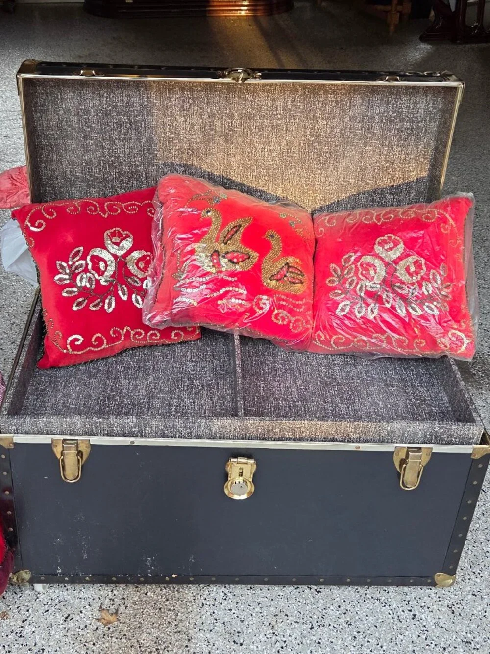 Vintage Velvet Red Decorative Pillows